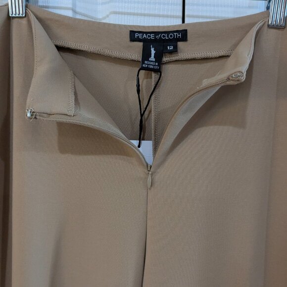 Peace of Cloth Women's Jasmin Slim Leg Pants, Paramount Knit, Cork, Size 12 NWT - Picture 9 of 14